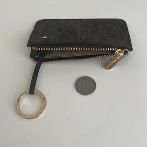 Authentic Michael Kors Card Wallet with Key Ring